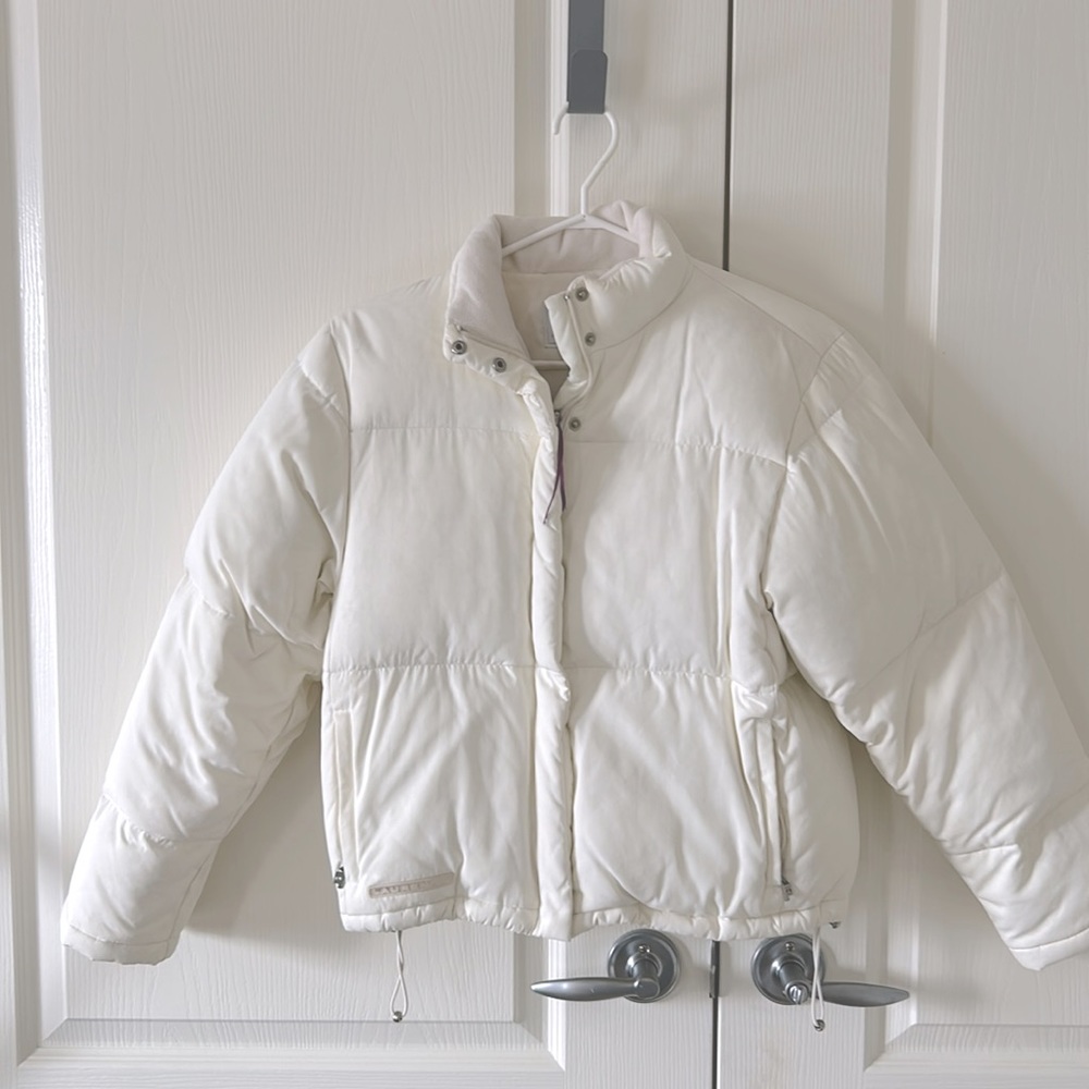 Vintage Lauren Ralph Lauren Cropped Down Coat Jacket Size Petite Small
